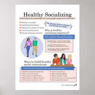 Poster Socialização saudável