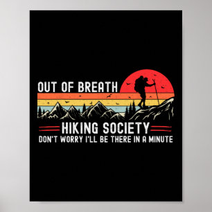 Poster Sociedade de Caminhada Sem Fôlego Amante da Nature