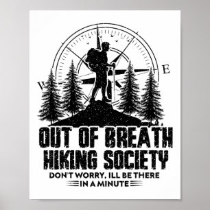 Poster Sociedade de Caminhada Sem Fôlego Amante da Nature