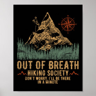 Poster Sociedade de Caminhada Sem Fôlego Montanhismo Dive