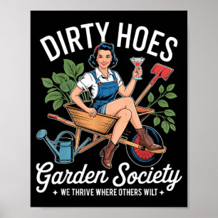 Poster Sociedade de Jardinagem de Puta Merda Engraçado Ja