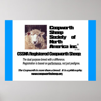 Pôster Sociedade de Ovinos Coopworth da América do Norte