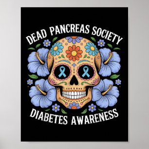 Poster Sociedade do Pâncreas morto Diabetes Sensibilizaçã