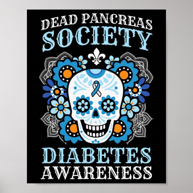 Poster Sociedade do Pâncreas morto Diabetes Sensibilizaçã (Frente)