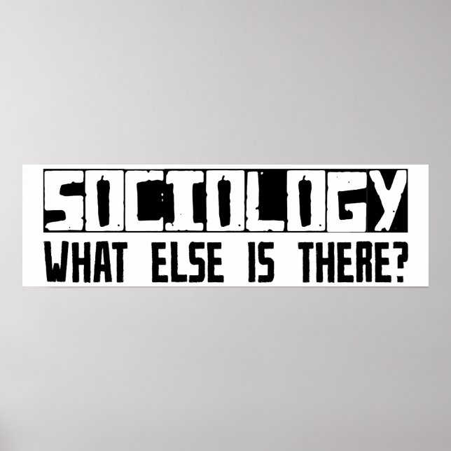 Pôster Sociologia O Que Mais Existe? (Frente)