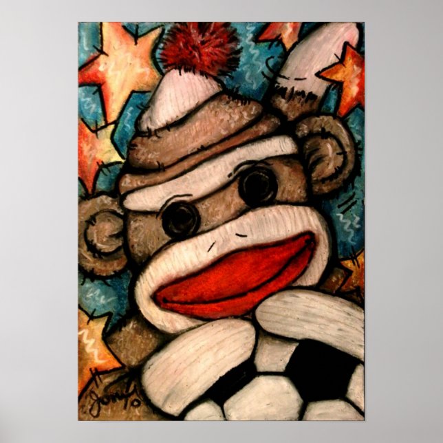 Poster SOCK-er Monkey (Frente)