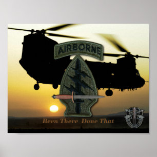 Pôster SOF SF das boinas verdes SFG de forças especiais