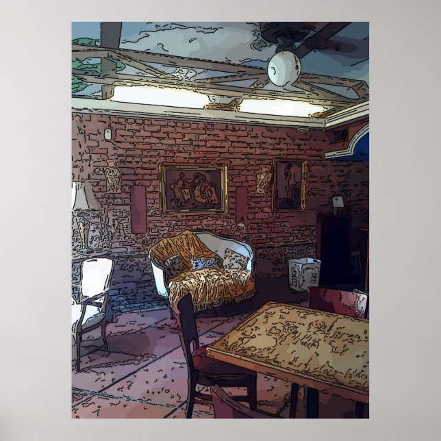 Pôster Sofa no Trimestre Francês (Frente)