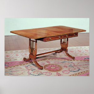 Pôster Sofa table with harp legs by Thomas