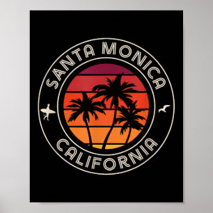 Poster Sofer Sunset Da Califórnia E Papais noeis De Seagu