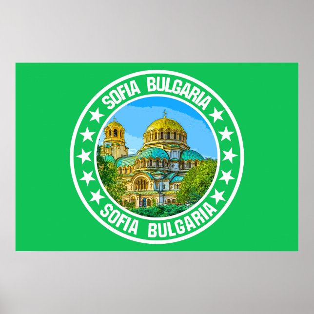 Poster Sofia Bulgária (Frente)