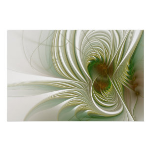 Pôster Soft and tenderness fractal fantasy flower