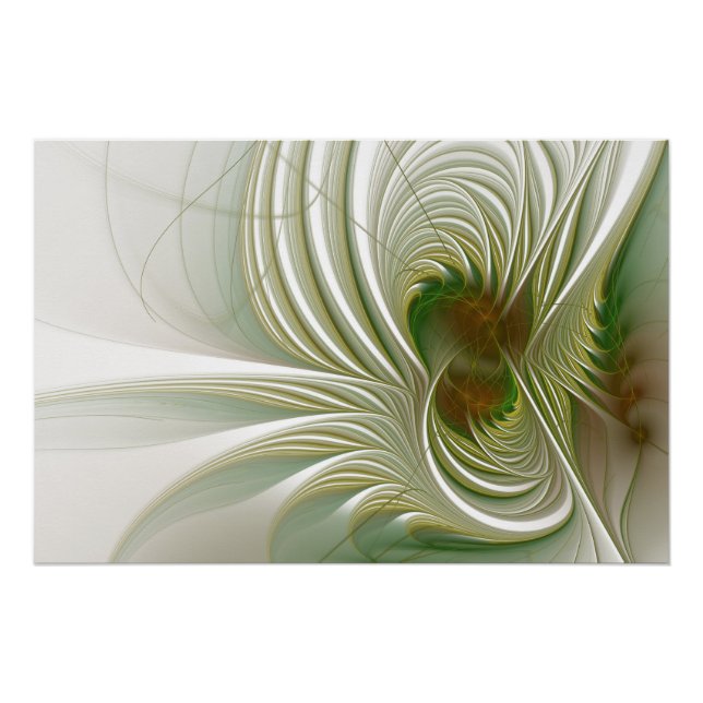Pôster Soft and tenderness fractal fantasy flower (Frente)