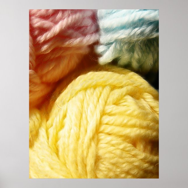 Poster Soft Balls Of Yarn (Frente)