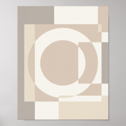 Poster Soft Geometric Blocks – Simple and Sleek