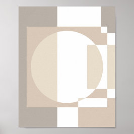 Poster Soft Geometric Blocks – Simple and Sleek