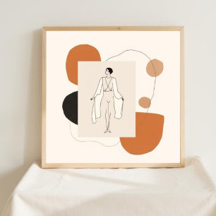 Poster Soft Power – Arte Feminina Minimalista para Parede