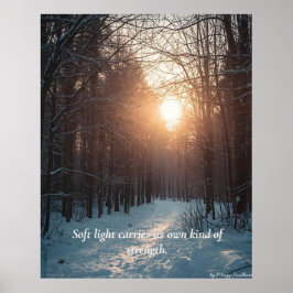 Poster Soft Winter Light – Minimalist Calm Art Print