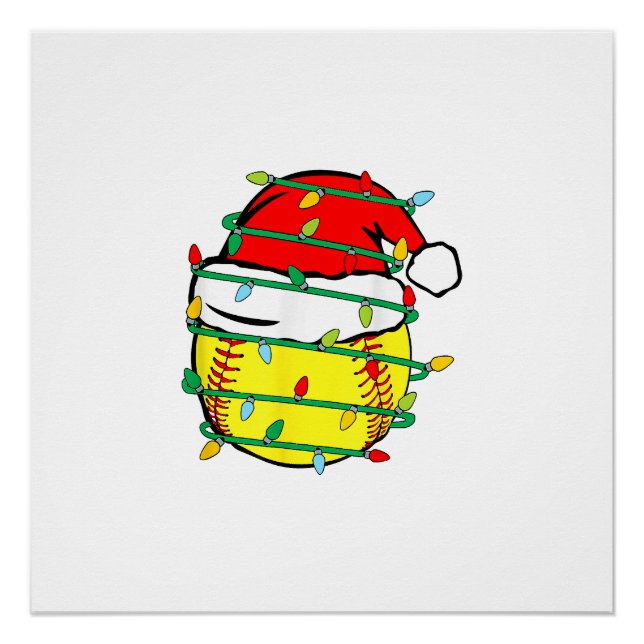 Pôster Softball de Natal (Frente)