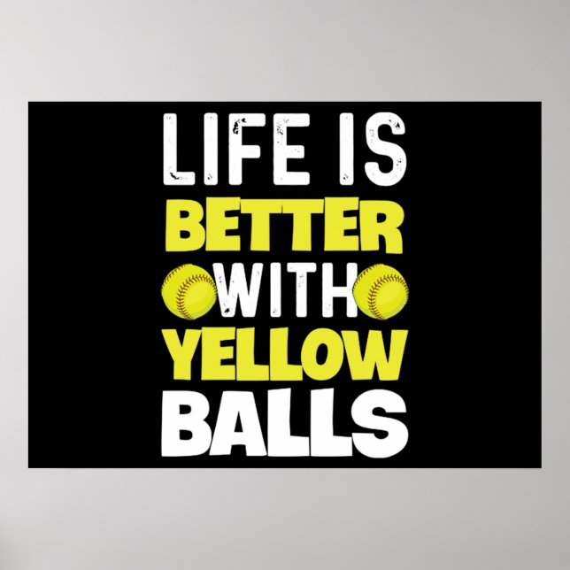 Poster Softball Quote for a Softball Pitcher (Frente)