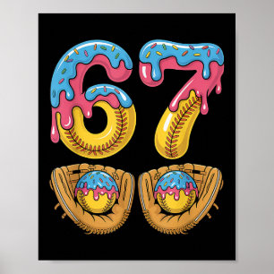 Poster Softll 67 - Sorvete Drip 67 Meme Divertido Jogador