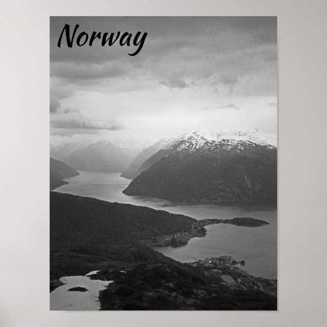 Poster Sognefjord, Noruega (Frente)