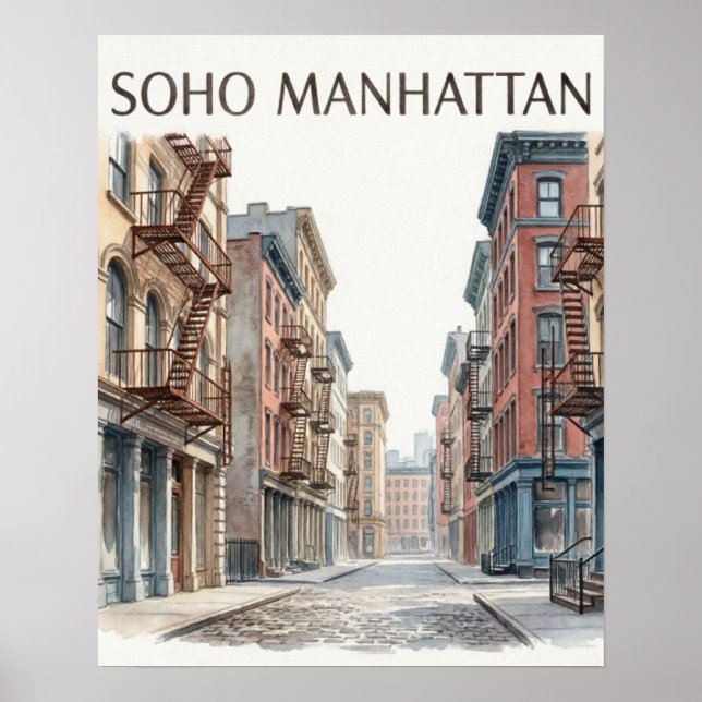 Poster SoHo Manhattan (Frente)