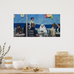 Poster Soir Bleu   Edward Hopper  