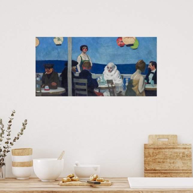 Poster Soir Bleu | Edward Hopper | (Cozinha)