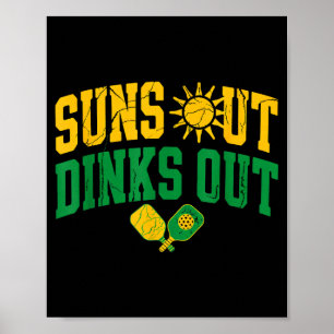 Poster Sóis à vista, dinks à vista pickleball remo esport