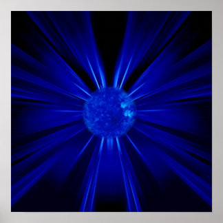 Pôster Sol azul