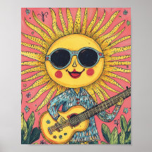 Sol Brilhante Tocando Violão