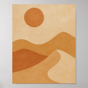 Poster Sol do Deserto Minimal