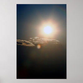 Poster Sol e Nuvens com céu azul