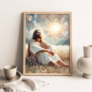 Poster Sol e Sorrisos, Arte Cristã Moderna, Retratos de J