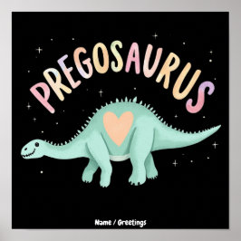 Poster Sol Fora Saliências Fora Groovy Pregosaurus  Diver