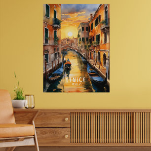 Poster Sol misteriosamente bonito em Veneza