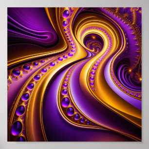 Poster Sol no Deserto Roxo