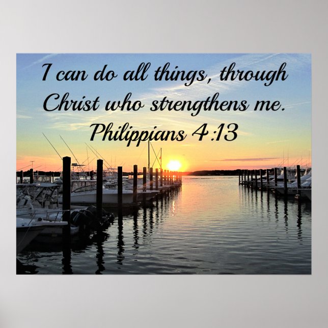 POSTER SOL NO LAGO FILIPIANOS 4:13 (Frente)