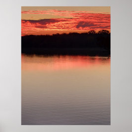 Poster Sol no lago Koronis