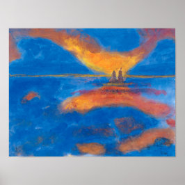 Poster Sol no mar | Emil Nolde |