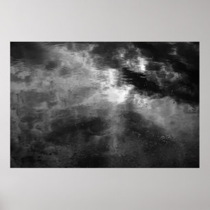 Poster Sol, Nuvens, Água E Duckweed.