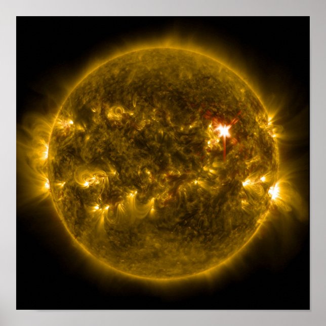 Poster Sol ouro (Frente)