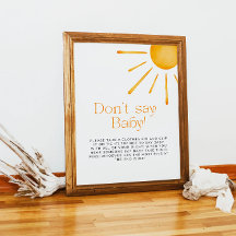 Sol Retro Minimalista Não Diga Bebê