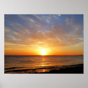 POSTER SOL SOBRE O MAR