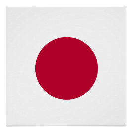 Pôster Sol Vermelho do Japão