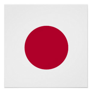 Pôster Sol Vermelho do Japão