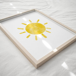 Poster solar aquarela