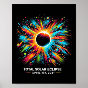 Poster Solar Eclipse 2024 04.08.24 Eclipse Mens Womens Ki