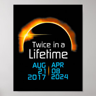 Poster Solar Eclipse 2024 Cute Solar Eclipse Kids Toddler